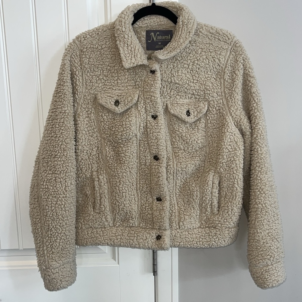 Natural Reflections teddy jacket M
